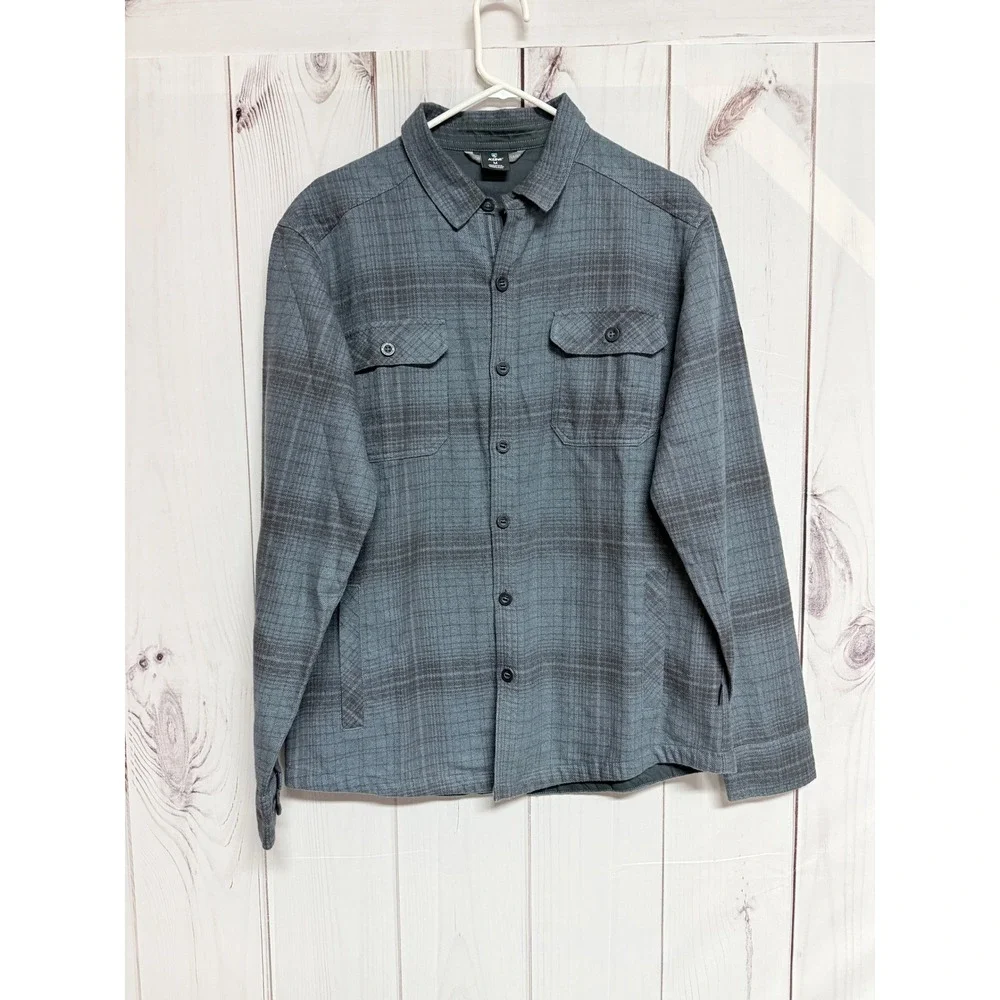 KÜHL Men's Deviatr Shirt Jac Medium Overcast Plaid NWT Button Up Jacket